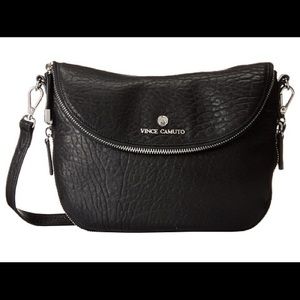 Women's Vince Camuto Leather Crossbody Bag - Black